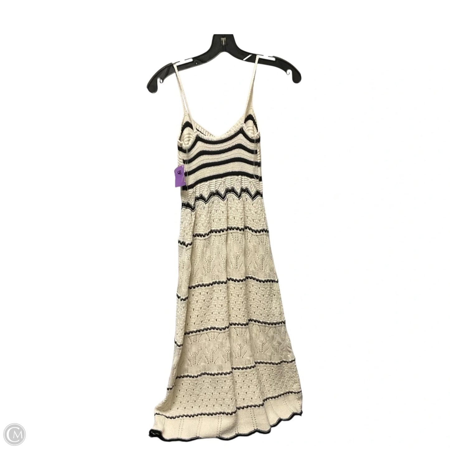 Dress Casual Maxi By Cme In Black & Cream, Size: Xs