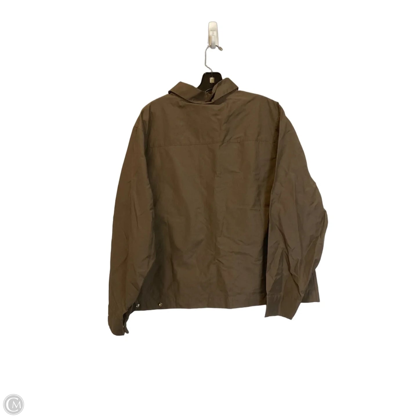 Athletic Jacket By Nike In Brown, Size: M
