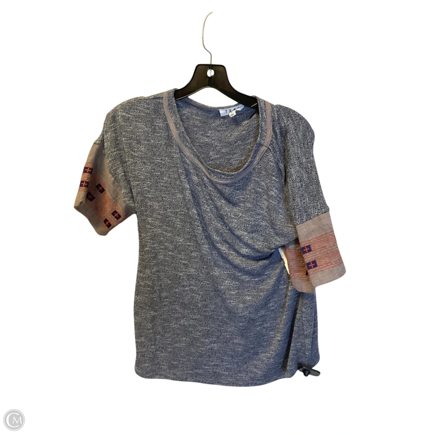Top Short Sleeve By Thml In Blue, Size: S
