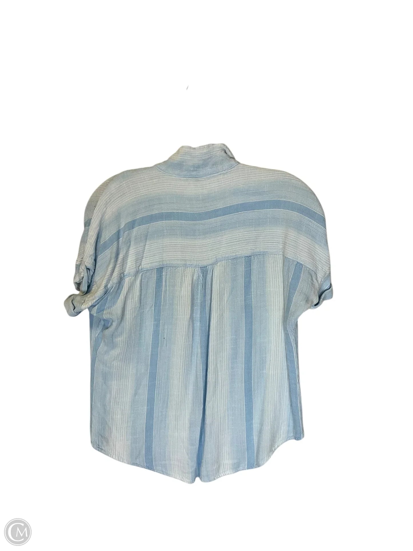 Top Short Sleeve By Thread And Supply In Blue, Size: S