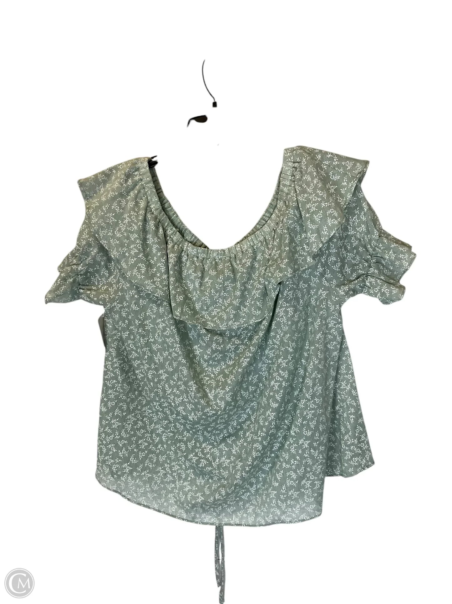 Top Short Sleeve By Easel In Green, Size: S