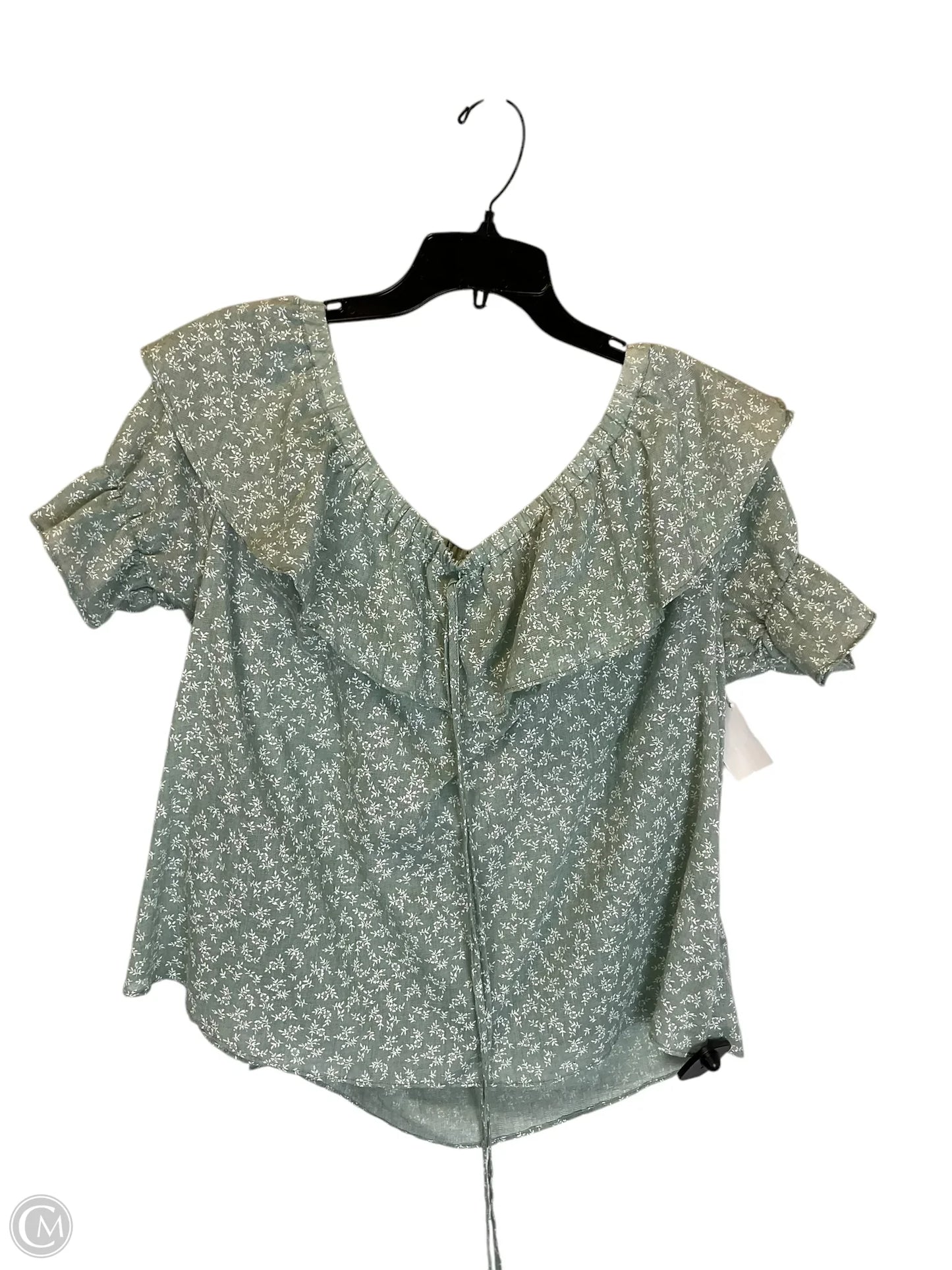 Top Short Sleeve By Easel In Green, Size: S