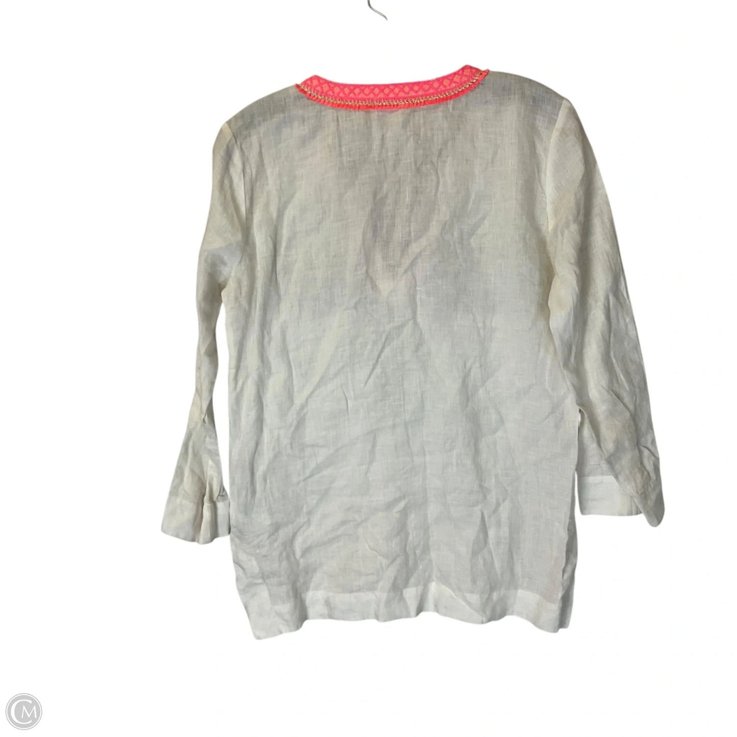 Top Long Sleeve By Lilly Pulitzer In Cream