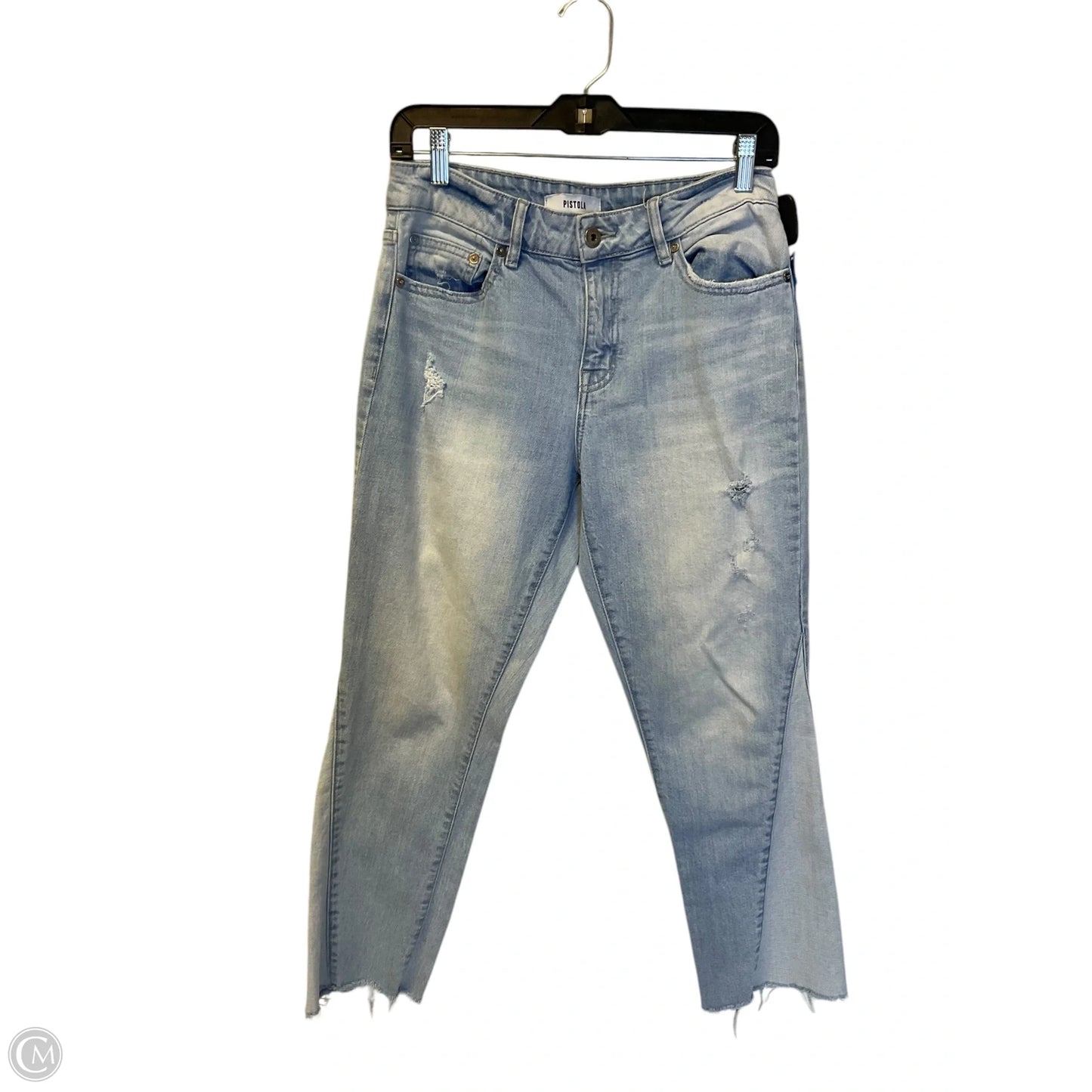 Jeans Straight By Pistola In Blue Denim, Size: 4