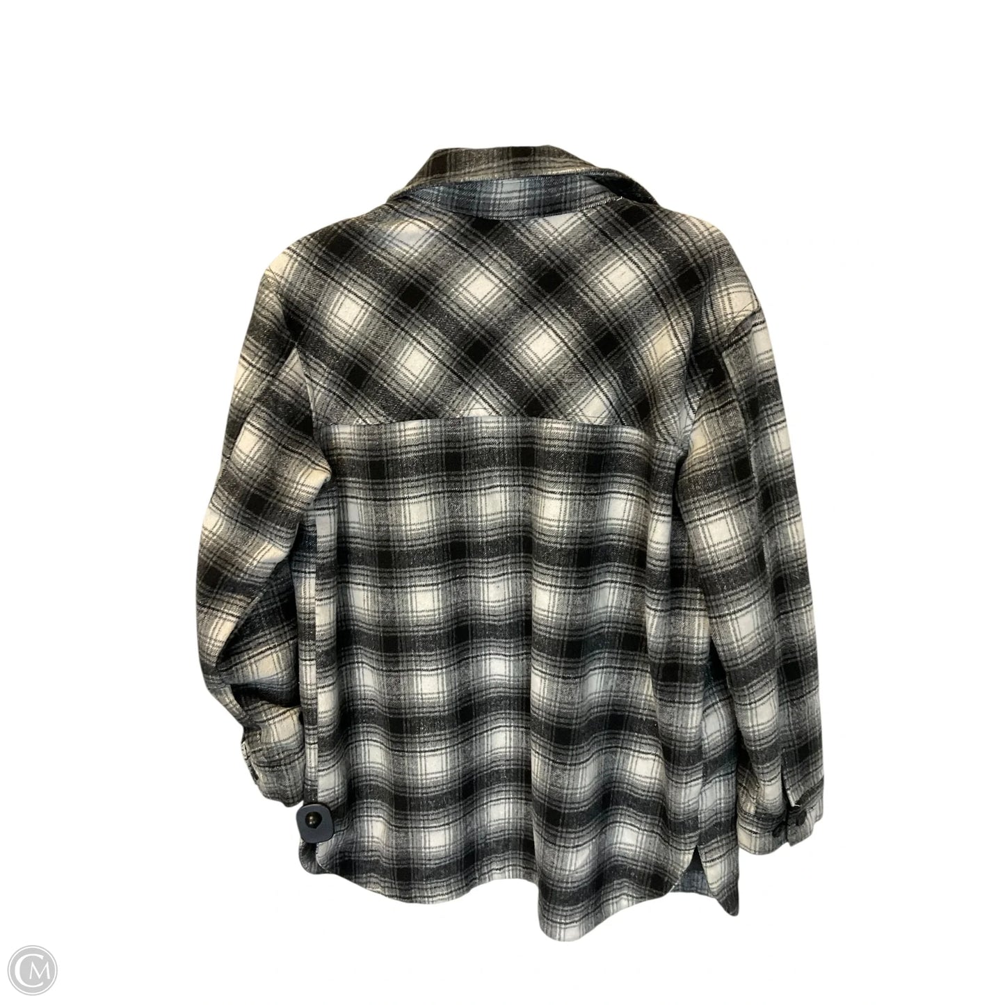 Jacket Shirt By Thread And Supply In Grey, Size: M