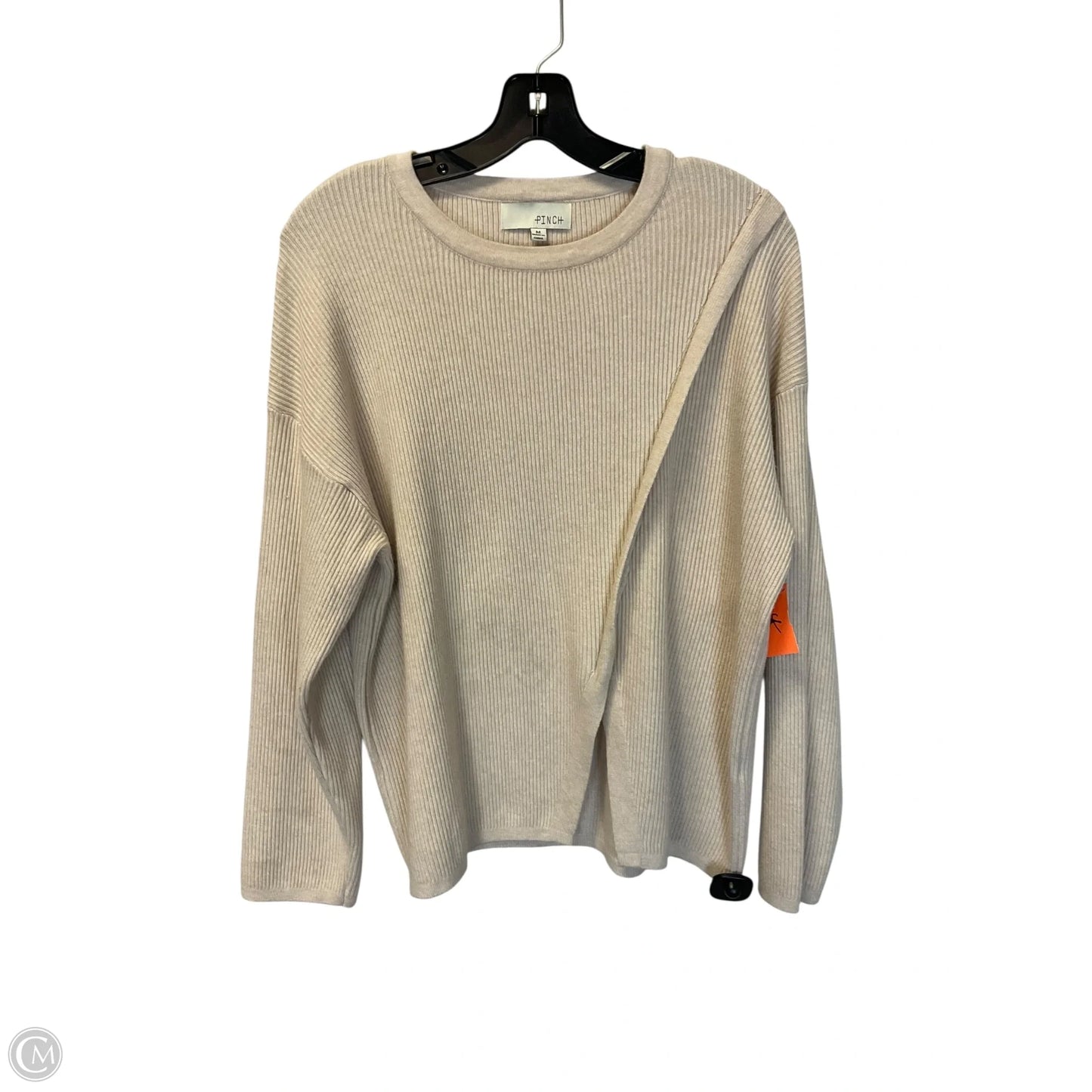 Sweater By Clothes Mentor In Cream, Size: M