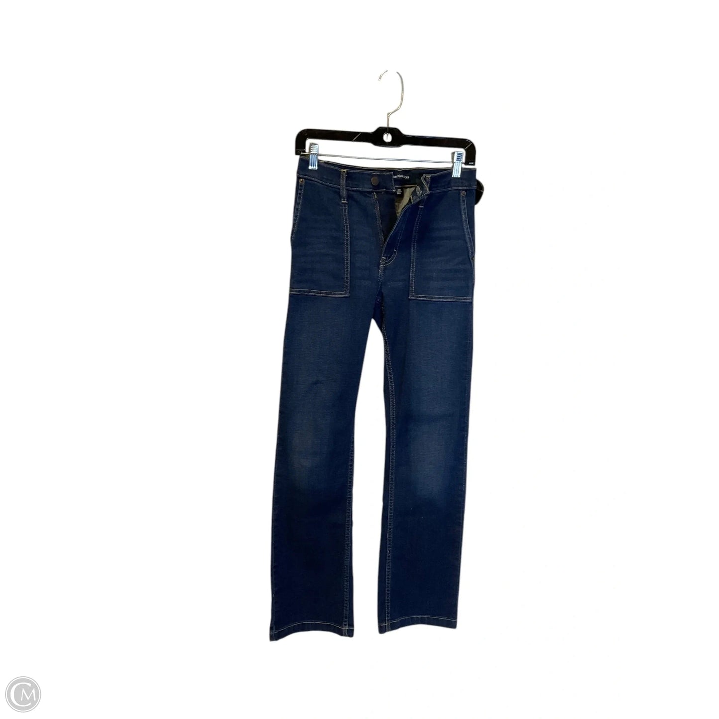 Jeans Flared By Calvin Klein In Blue Denim, Size: 2