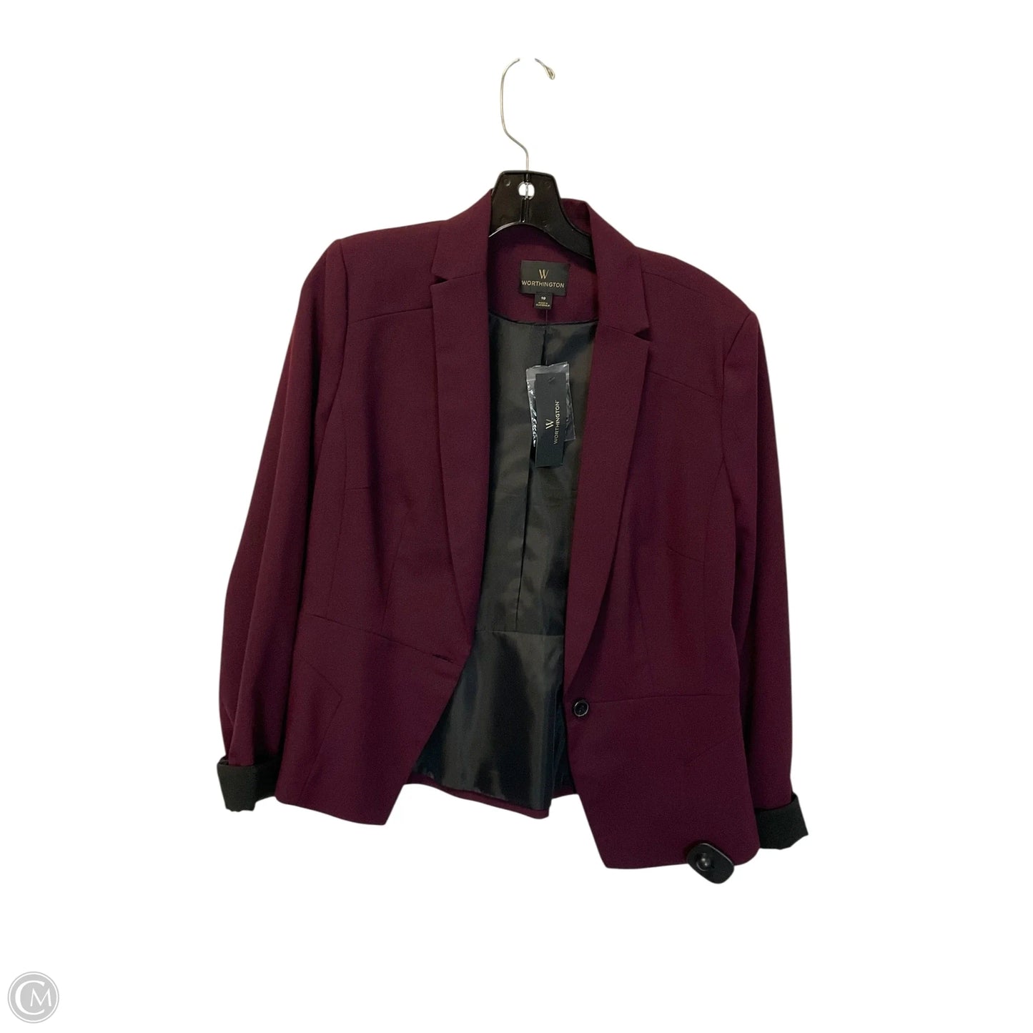 Blazer By Worthington In Purple, Size: 10
