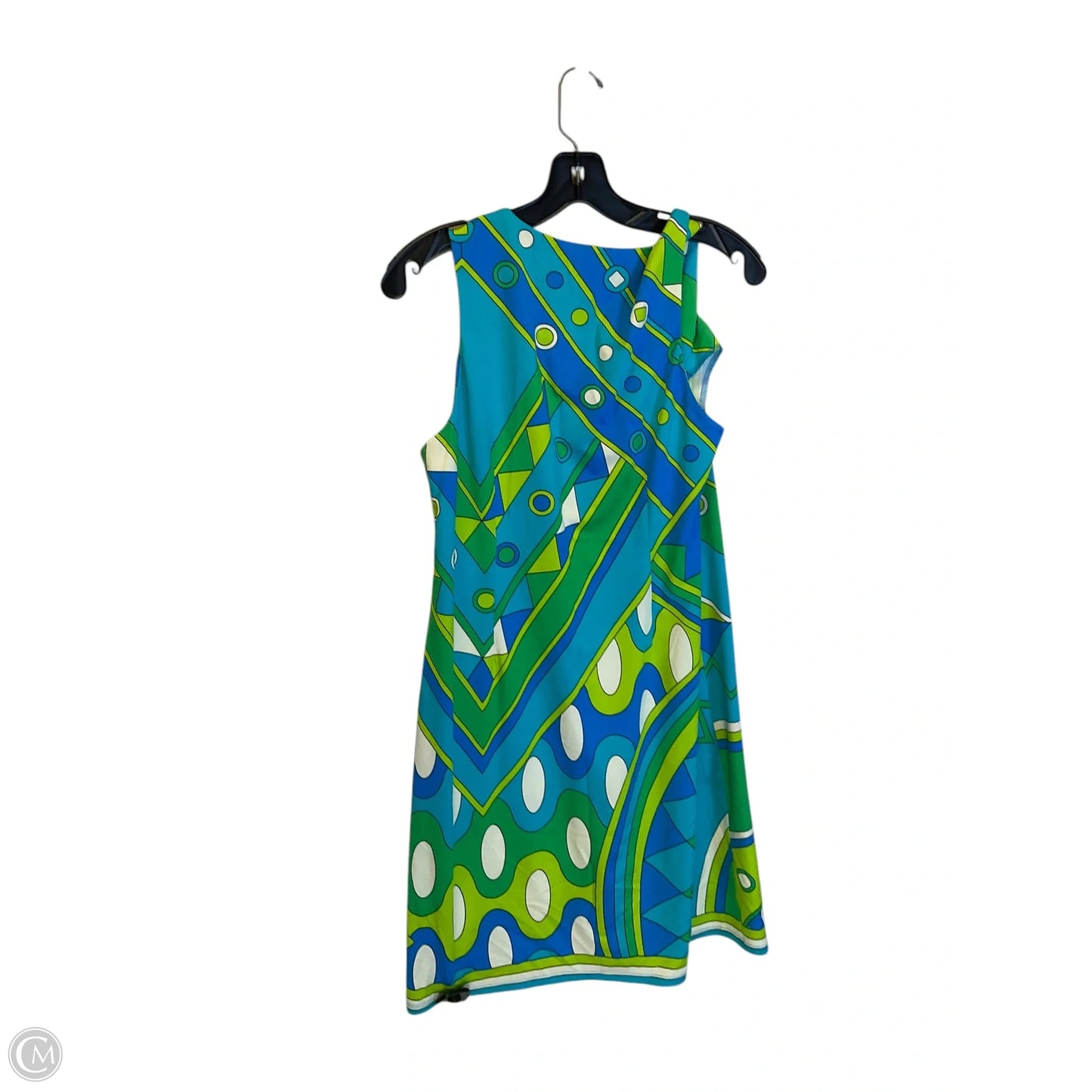Dress Casual Short By Julie Brown In Blue & Green, Size: L