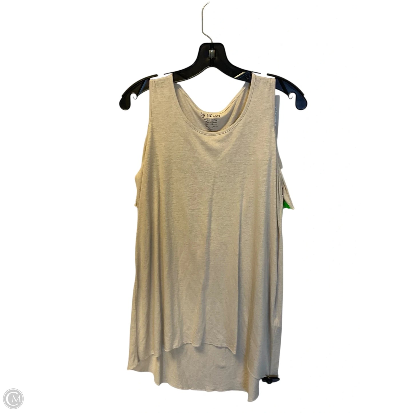 Top Short Sleeve By Chicos In Cream, Size: S