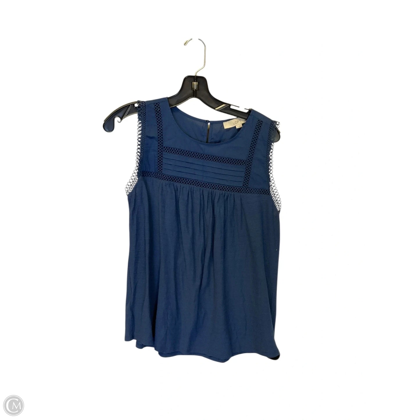 Top Sleeveless By Loft In Navy, Size: S