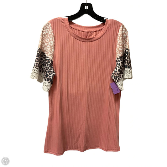 Top Short Sleeve By Clothes Mentor In Pink, Size: M