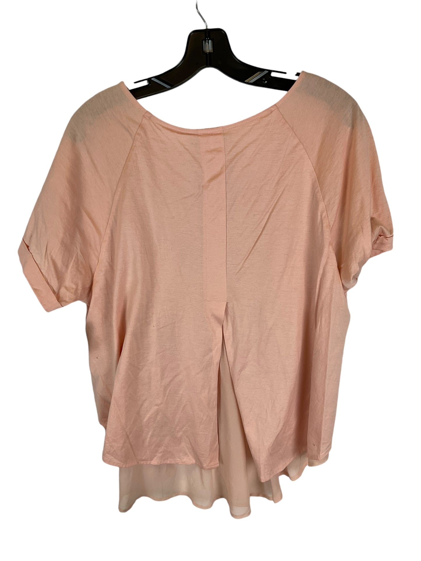Top Short Sleeve By Eri + Ali In Pink, Size: M