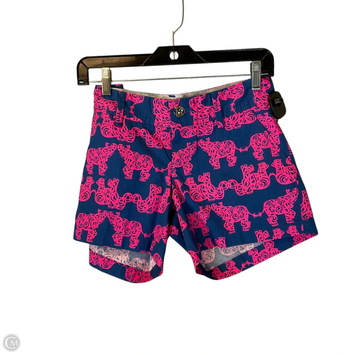 Shorts Designer By Lilly Pulitzer In Blue & Pink, Size: 0