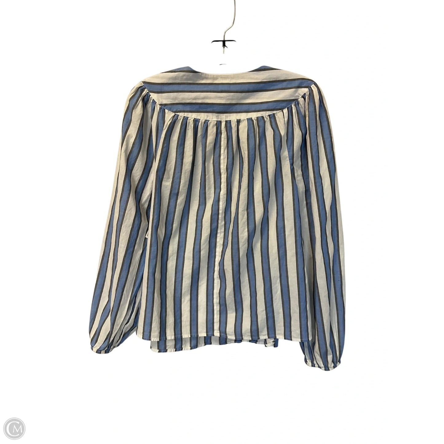 Top Long Sleeve By Gap In Striped Pattern, Size: M