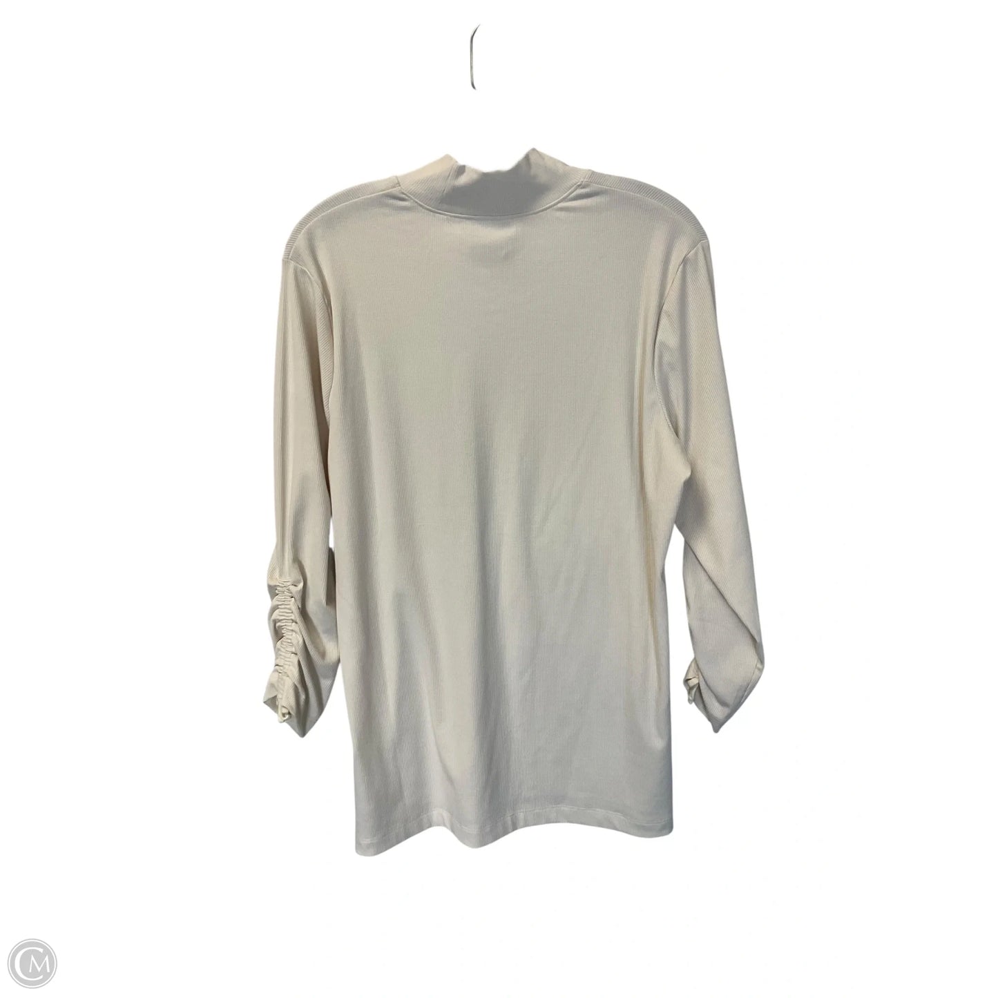 Top Long Sleeve Designer By Columbia In Cream, Size: L