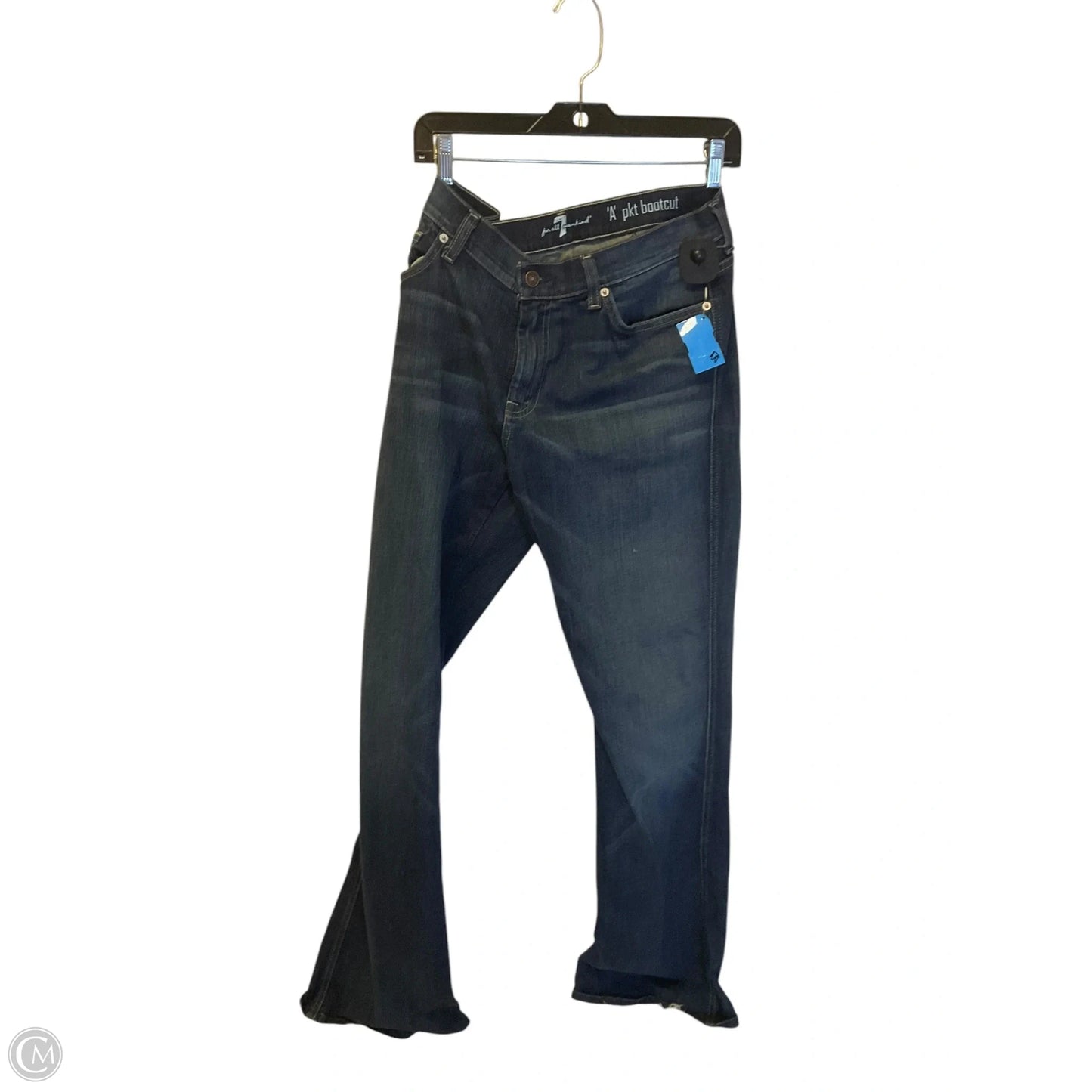 Jeans Designer By 7 For All Mankind In Blue Denim, Size: 14