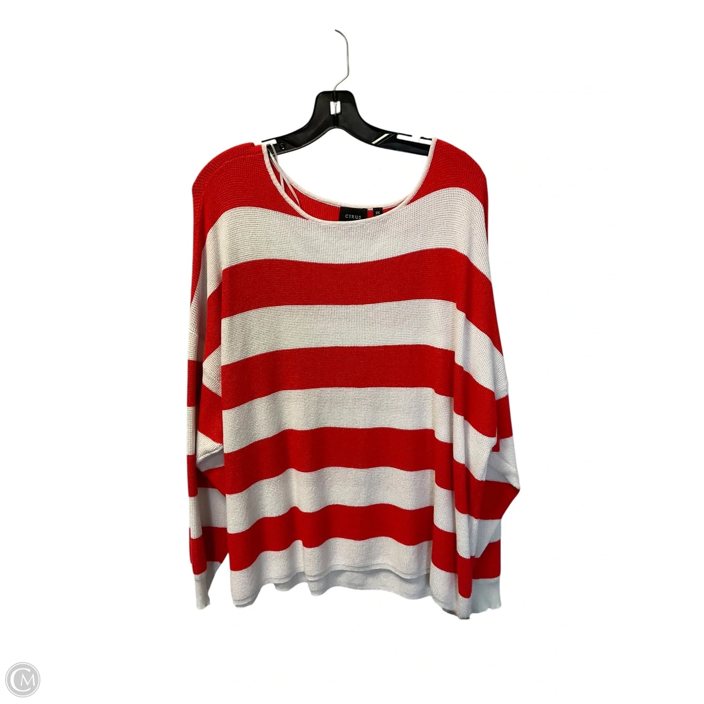 Sweater By Cyrus Knits In Striped Pattern, Size: 3x