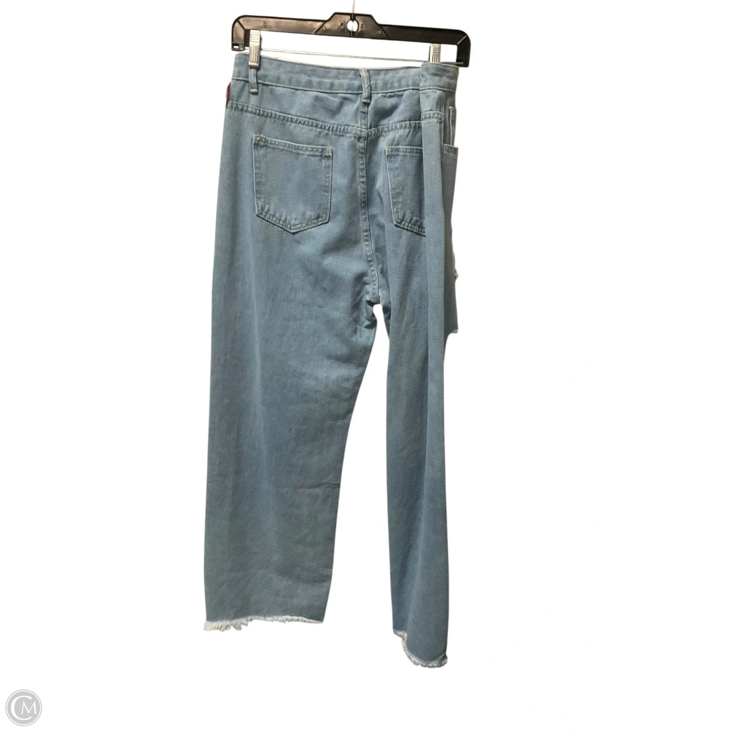 Jeans Wide Leg By Clothes Mentor In Blue Denim, Size: L