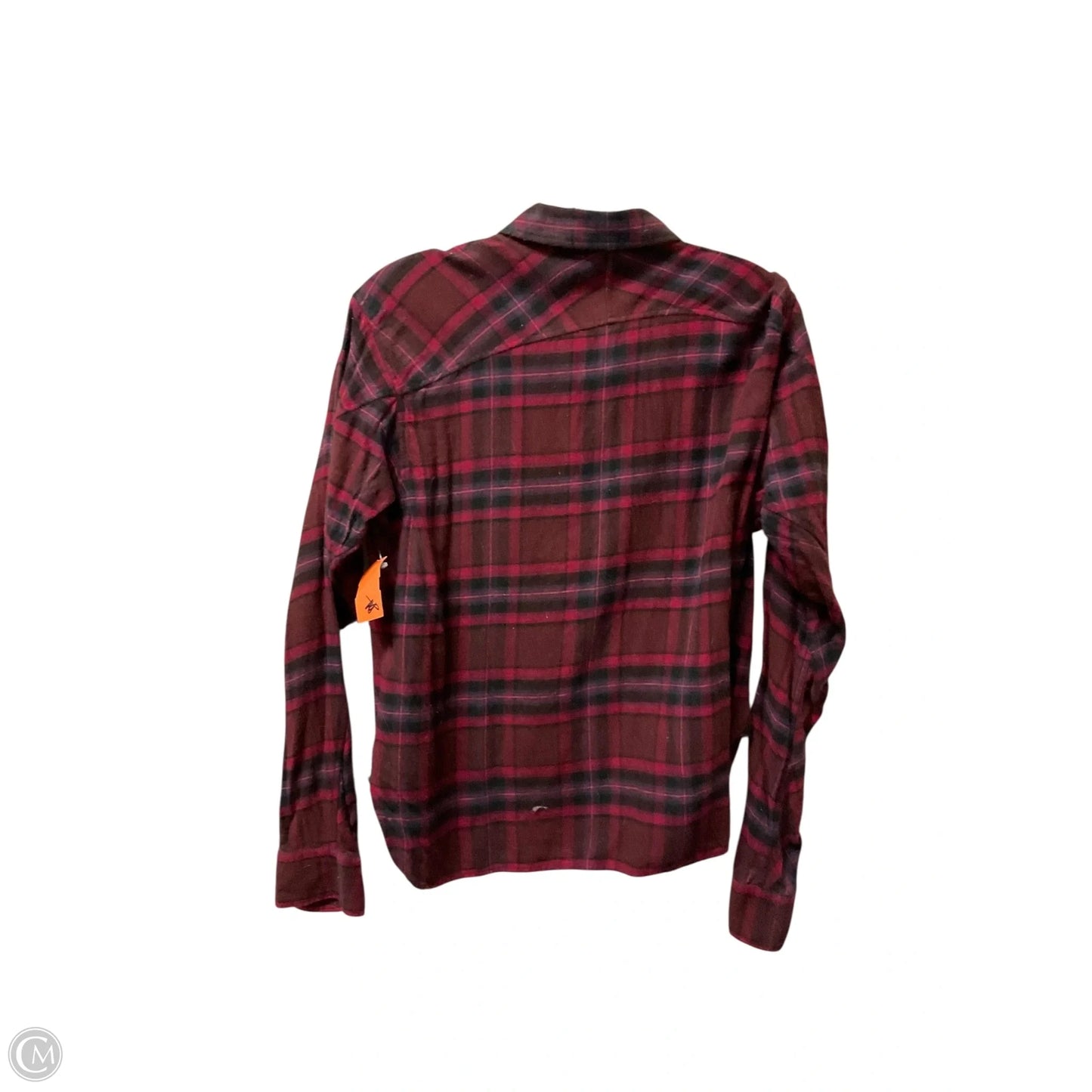 Top Long Sleeve Basic By Rag And Bone In Plaid Pattern, Size: L