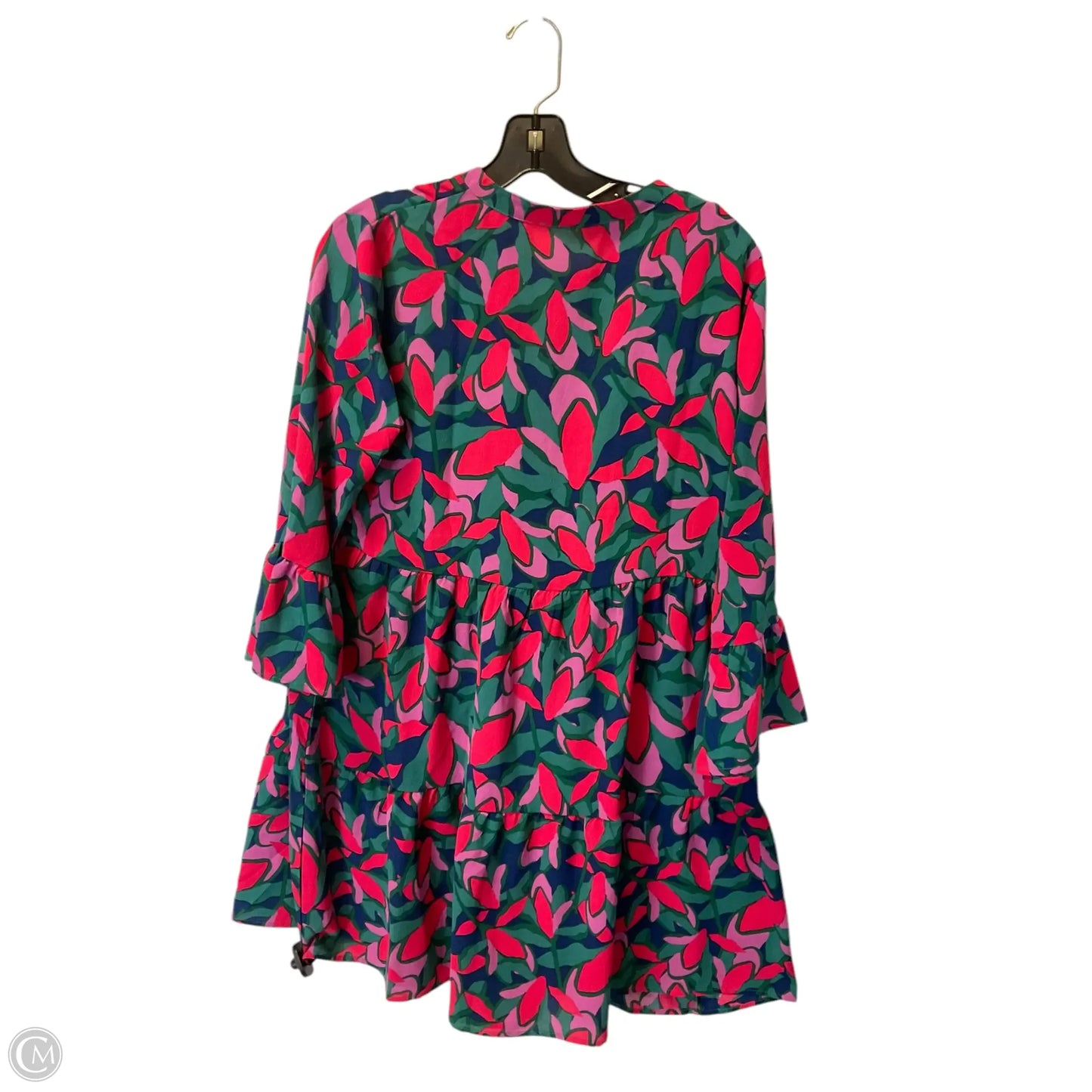Dress Party Short By Clothes Mentor In Green & Pink, Size: S