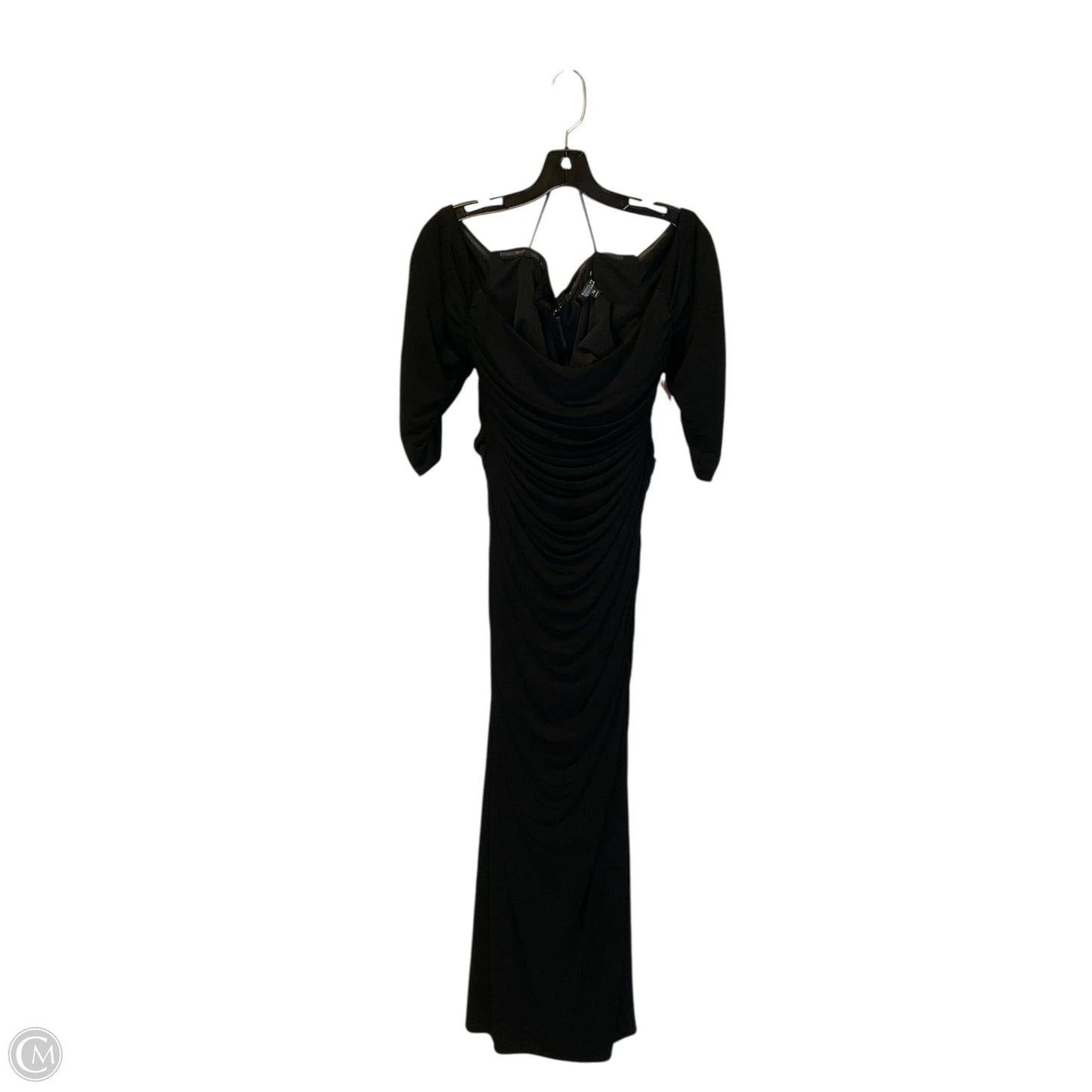 Dress Party Long By Badgley Mischka In Black, Size: 16