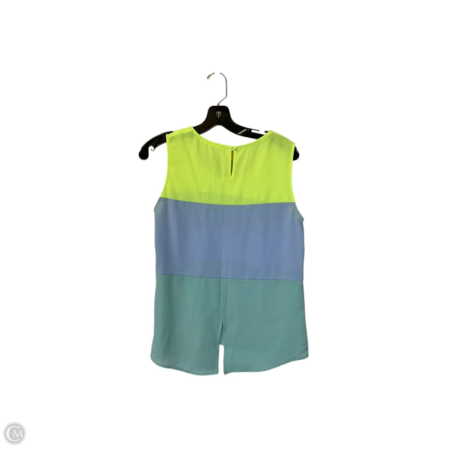 Top Sleeveless By Impeccable Pig In Blue & Green, Size: S