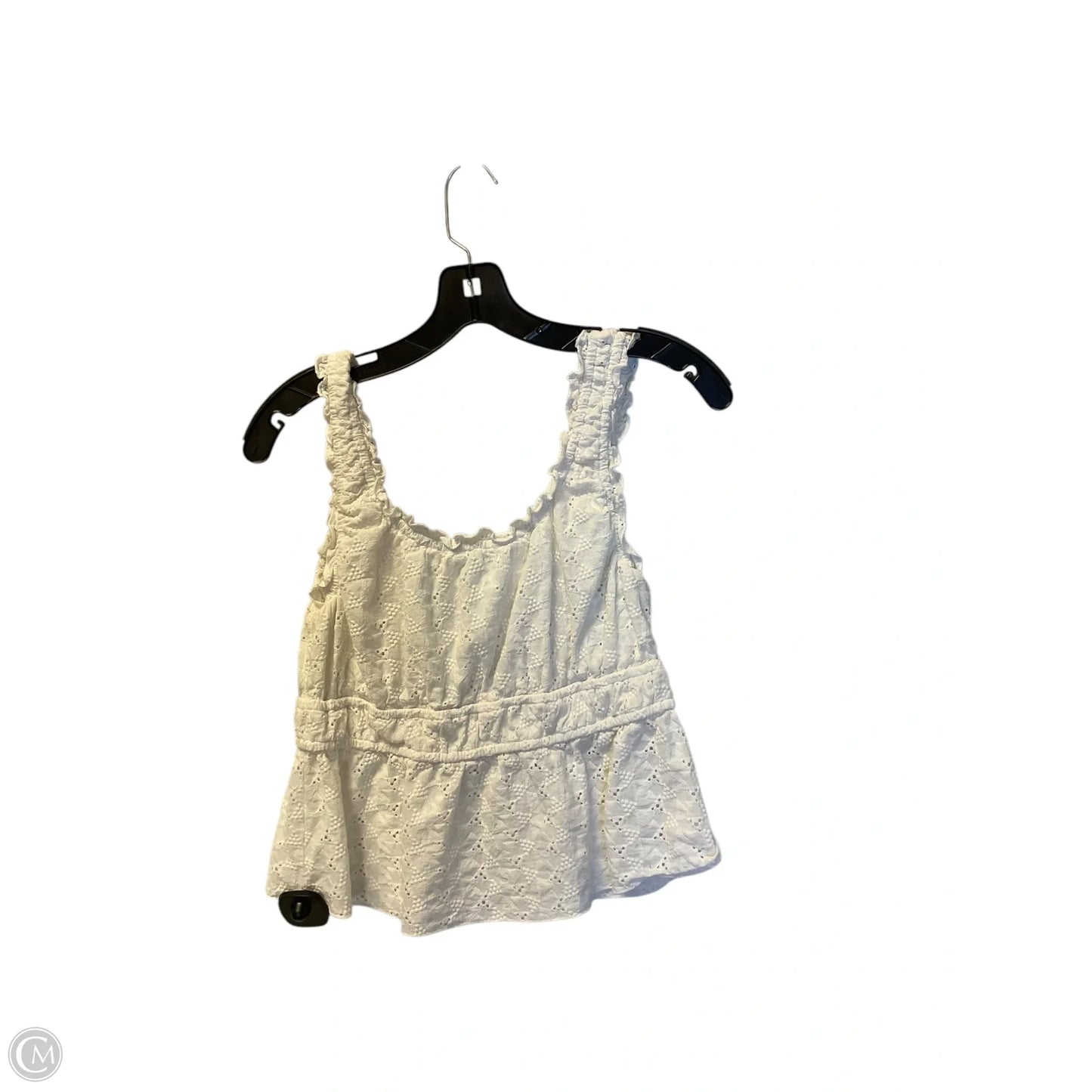 Top Sleeveless By Clothes Mentor In White, Size: L