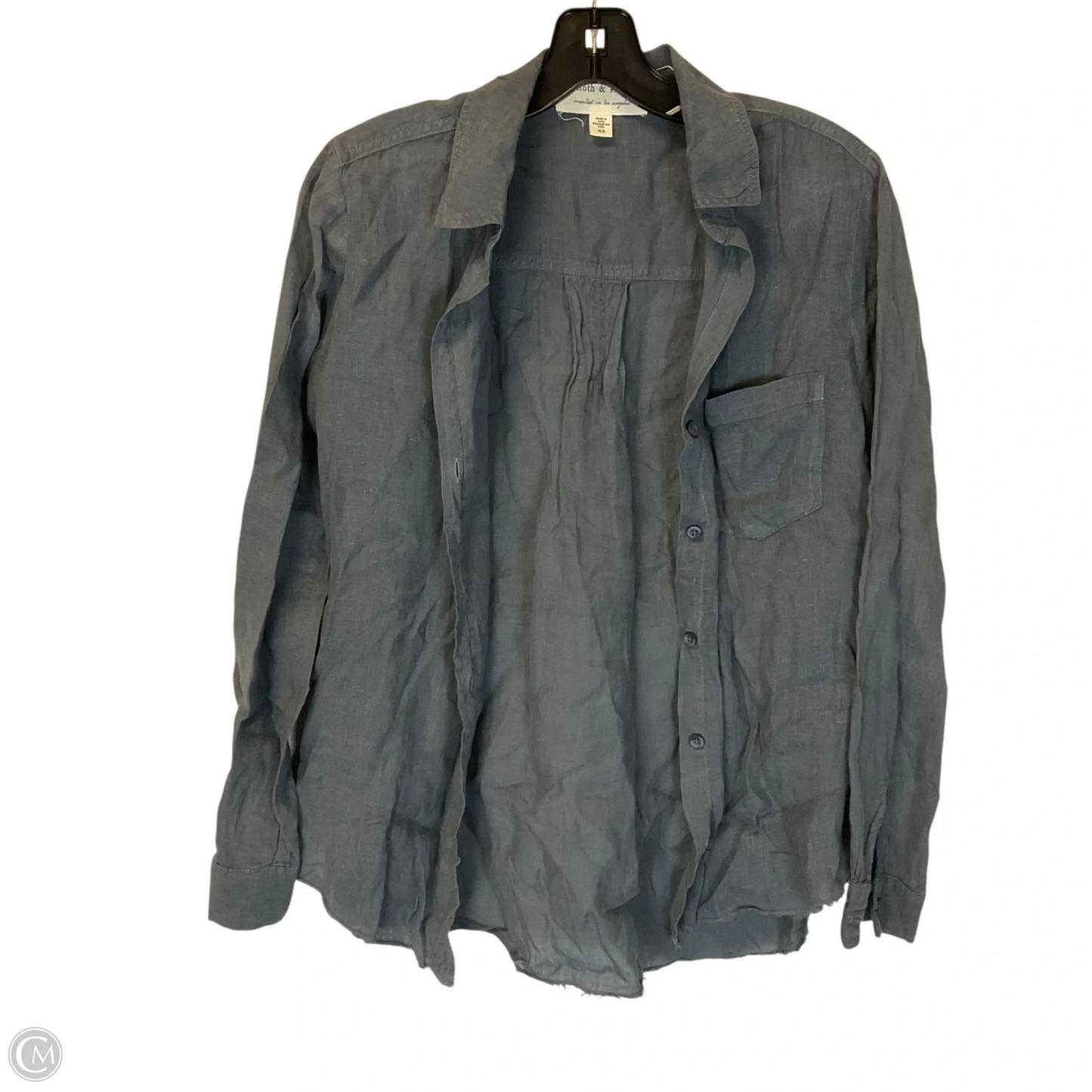 Top Long Sleeve Basic By Cloth & Stone In Grey, Size: Xs