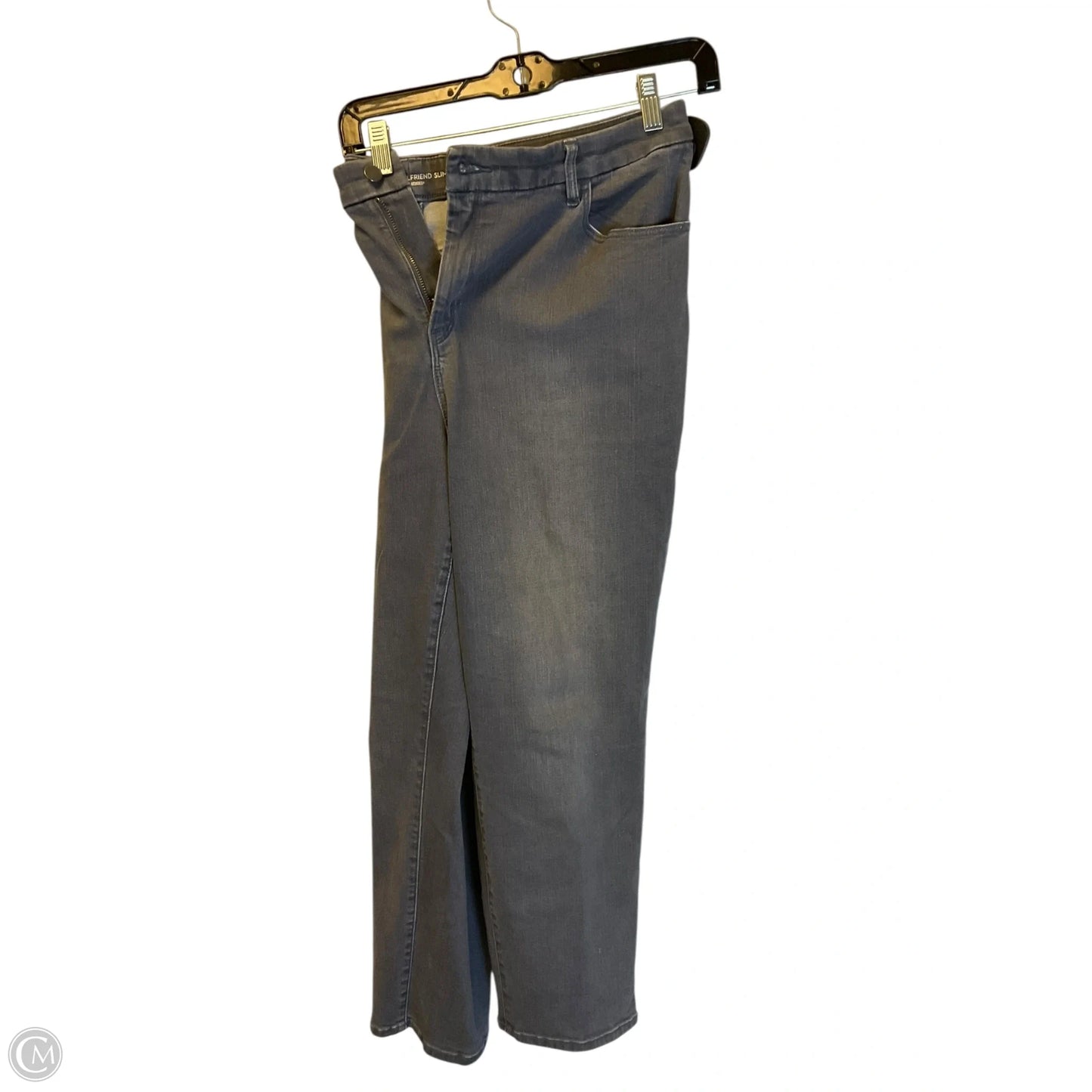 Jeans Straight By Chicos In Grey Denim, Size: 16