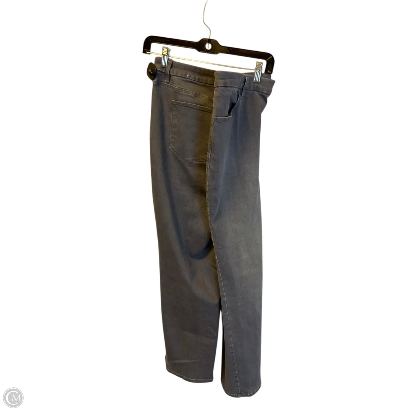 Jeans Straight By Chicos In Grey Denim, Size: 16
