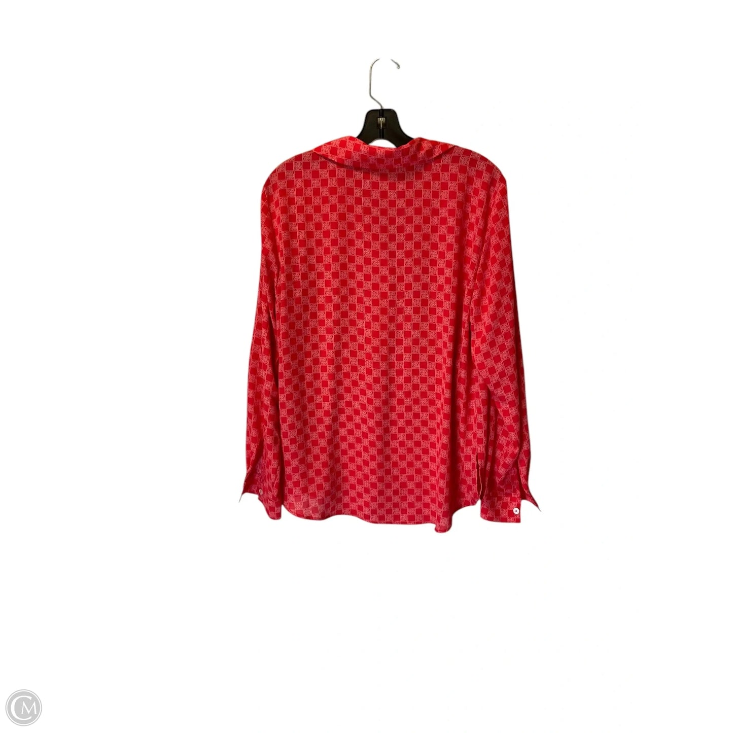 Top Long Sleeve By Michael By Michael Kors In Red, Size: M
