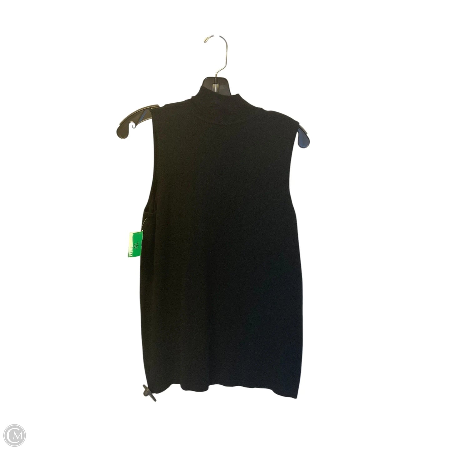 Top Sleeveless By Chicos In Black, Size: S