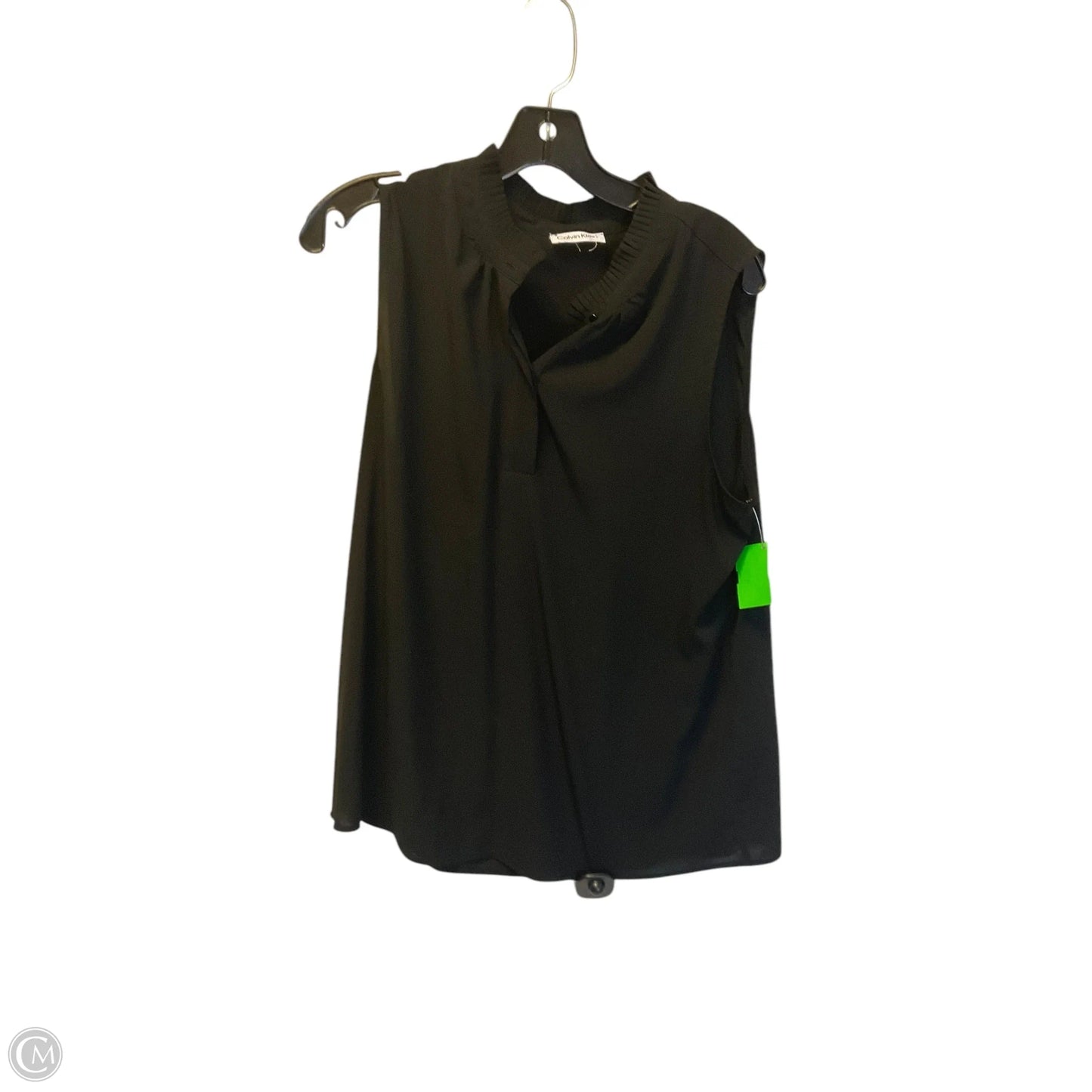 Top Sleeveless By Calvin Klein In Black, Size: L
