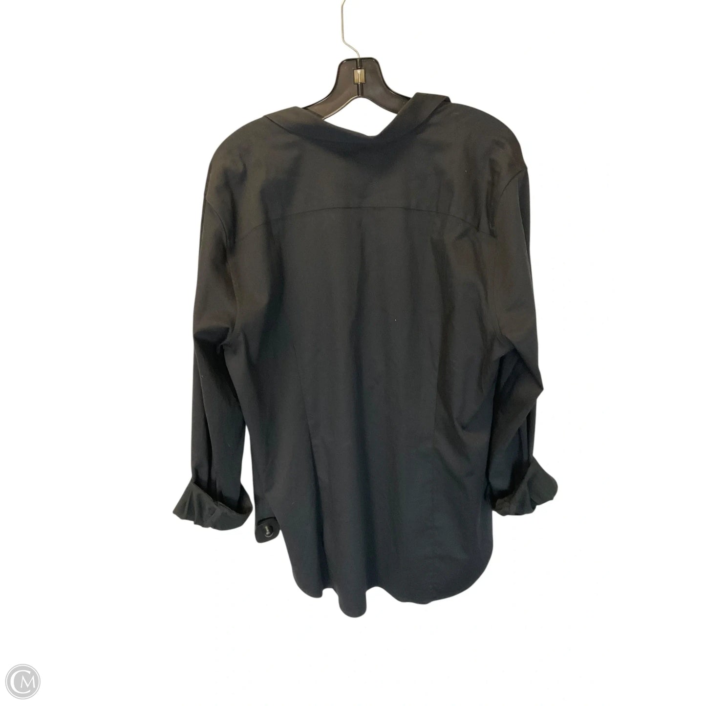 Top Long Sleeve By Chicos In Black, Size: 1x