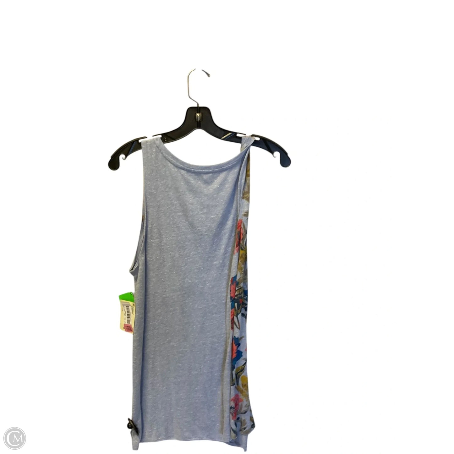 Top Sleeveless By Lucky Brand In Blue & Brown, Size: L