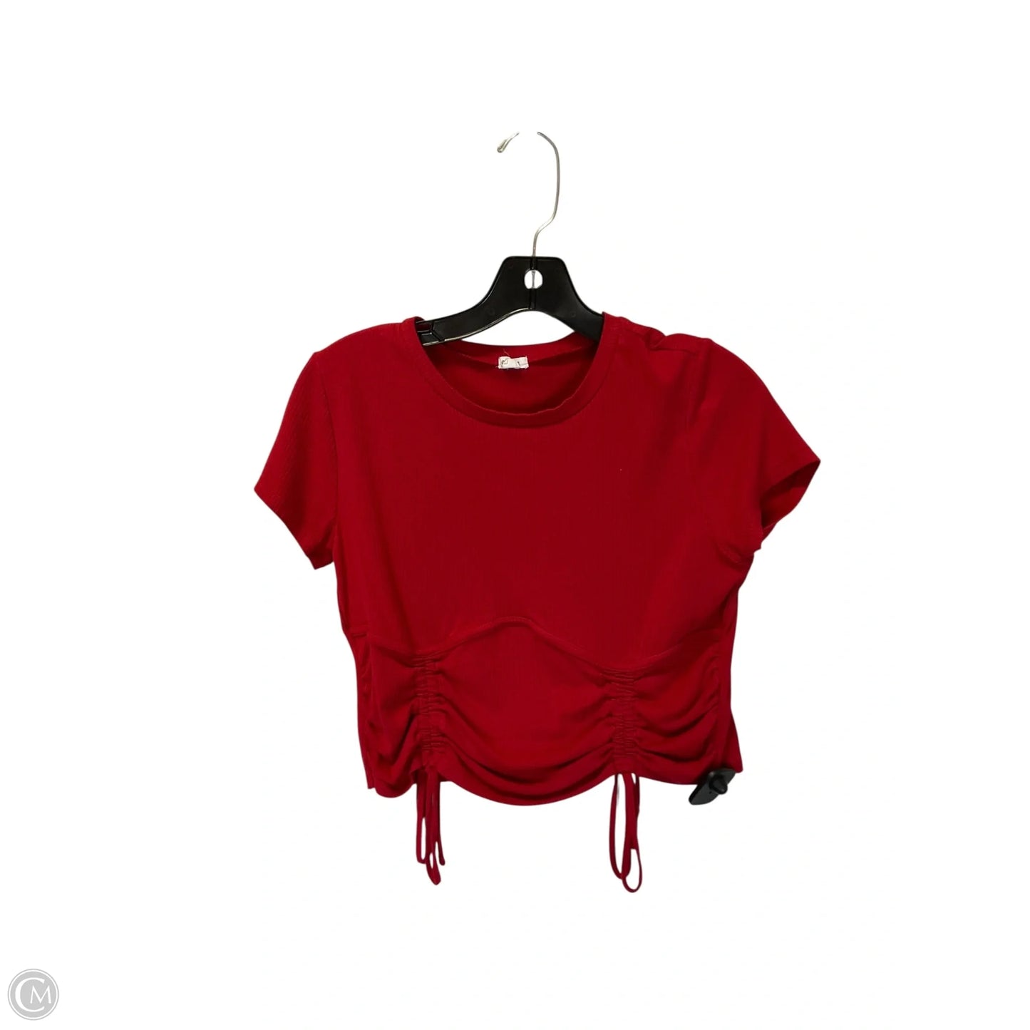 Top Short Sleeve By Garage In Red, Size: L