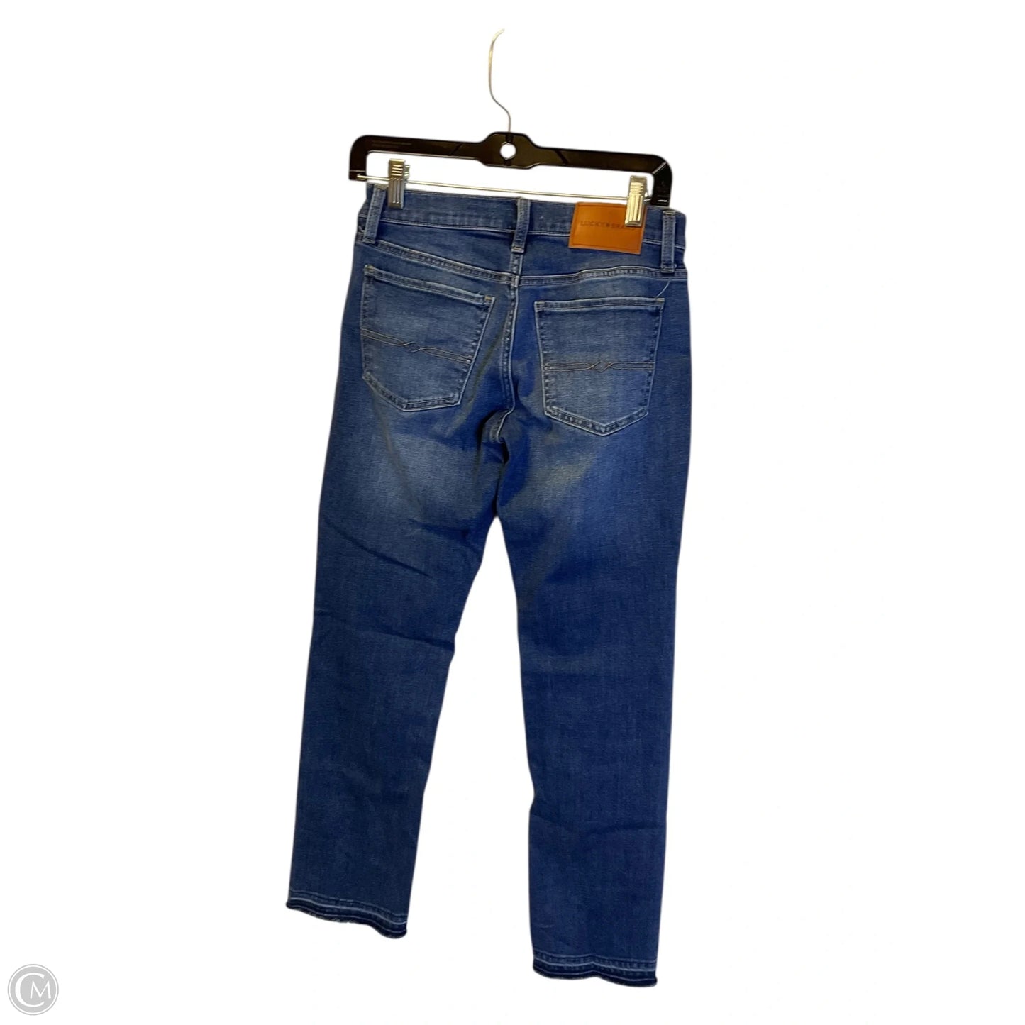 Jeans Straight By Lucky Brand In Blue Denim, Size: 4