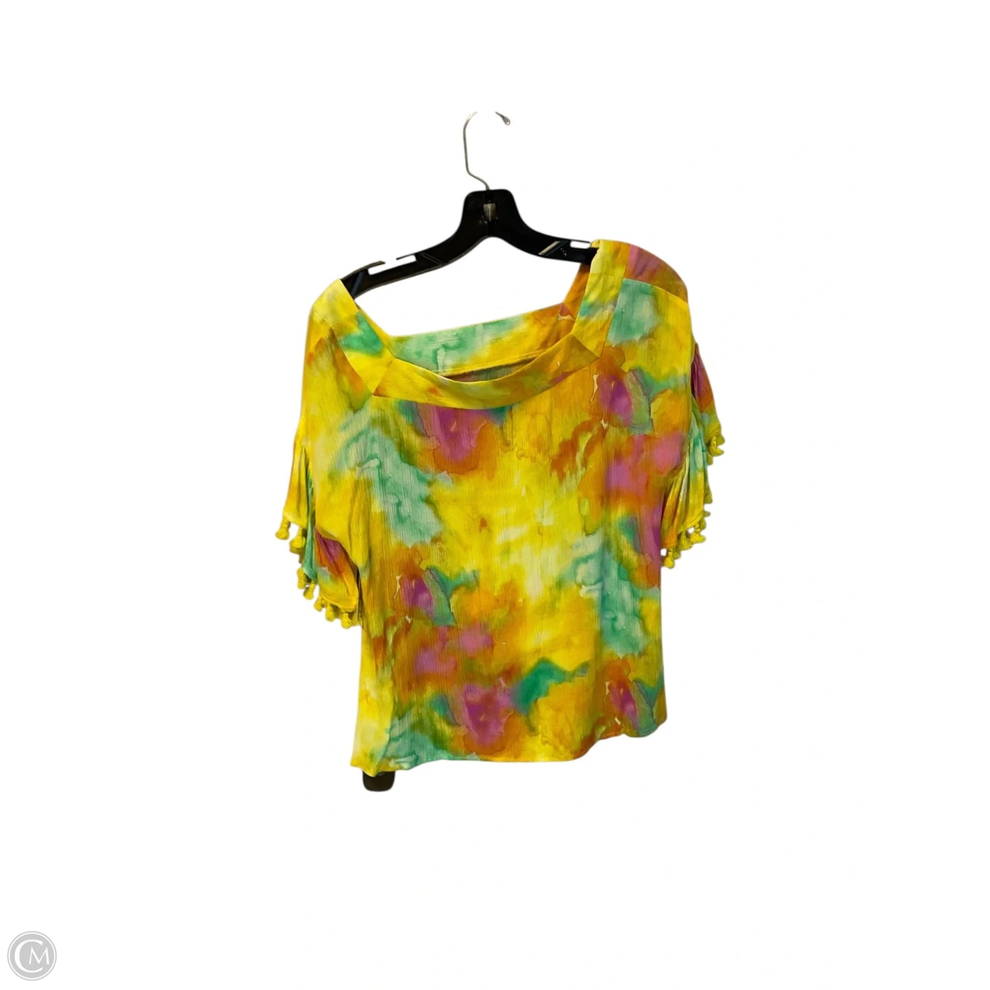 Top Short Sleeve By Fate In Tie Dye Print, Size: M