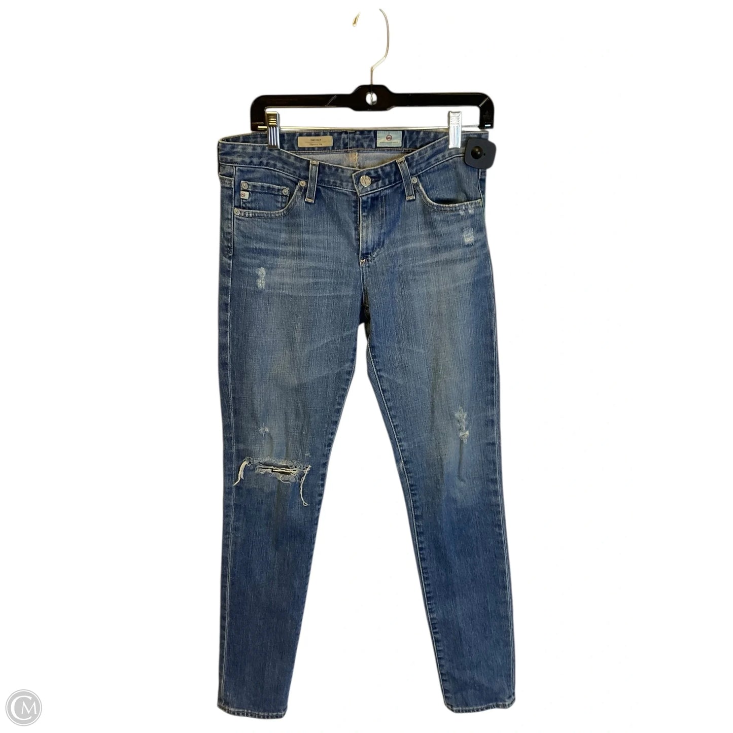 Jeans Skinny By Adriano Goldschmied In Blue Denim, Size: 6