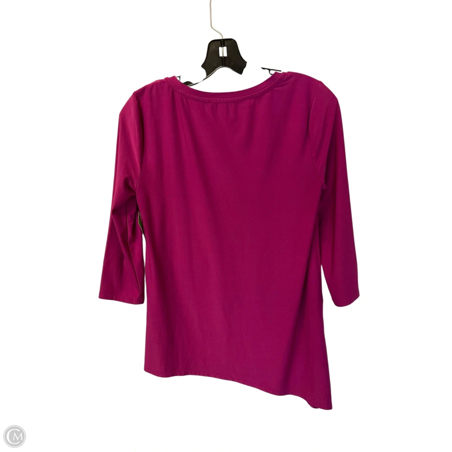 Top 3/4 Sleeve Designer By Halston In Pink, Size: Xs