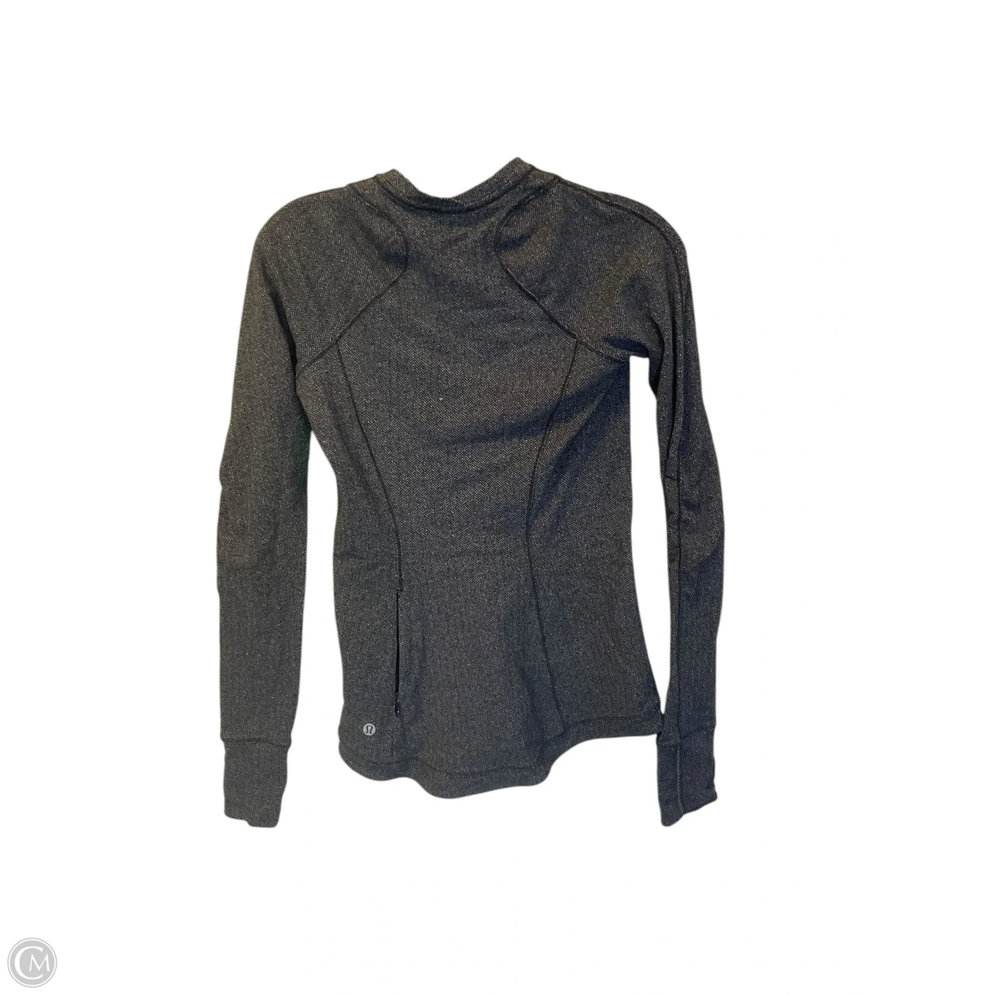 Athletic Top Long Sleeve Crewneck By Lululemon In Grey, Size: 4