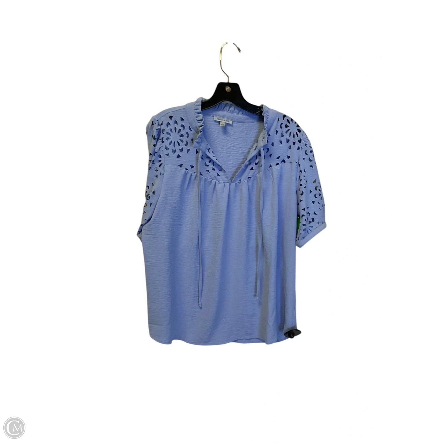 Top Short Sleeve By Clothes Mentor In Blue, Size: M