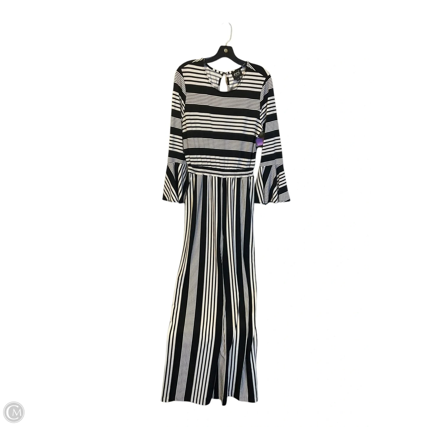 Jumpsuit By Eci In Black & White, Size: L