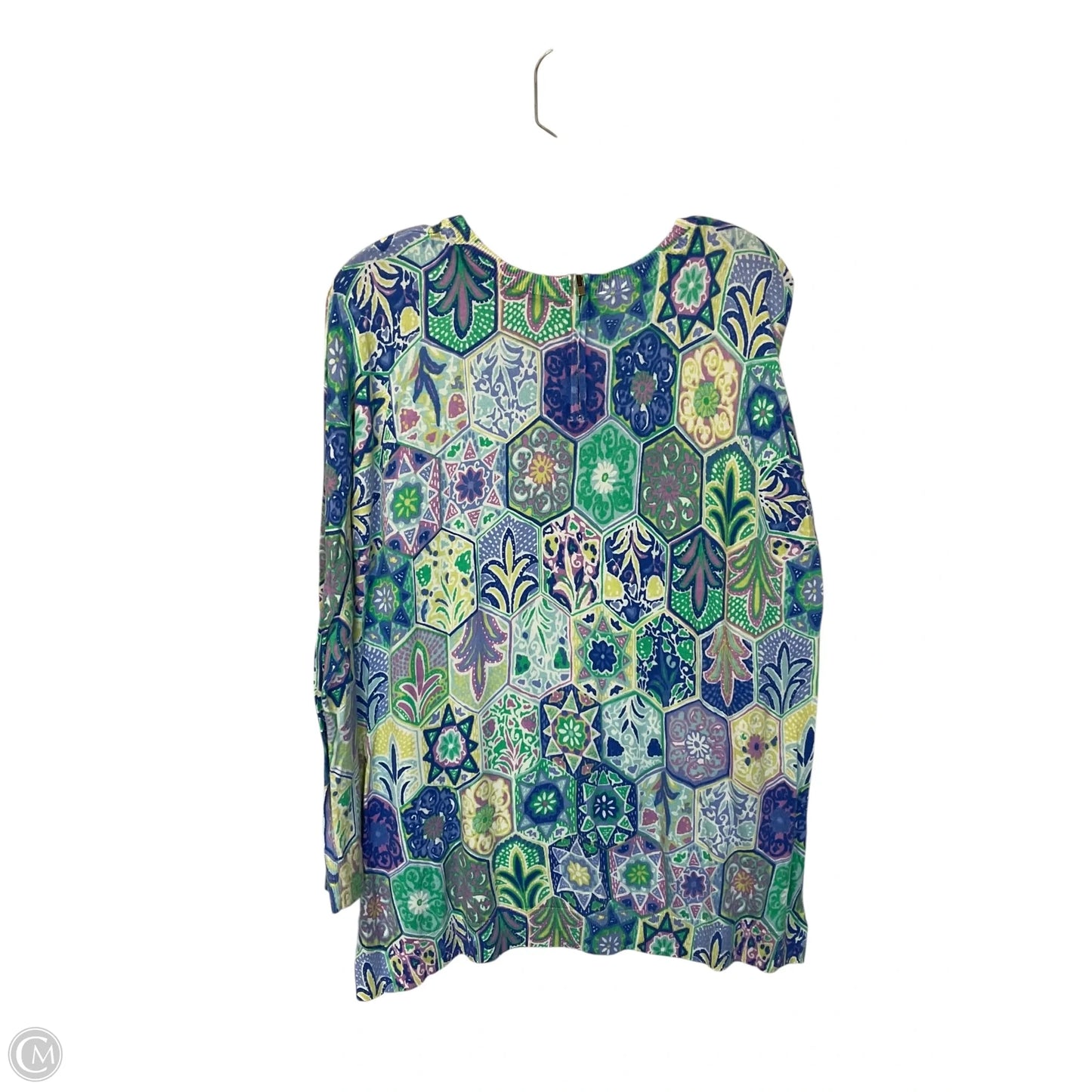 Top Long Sleeve By Talbots In Multi-colored, Size: 1x