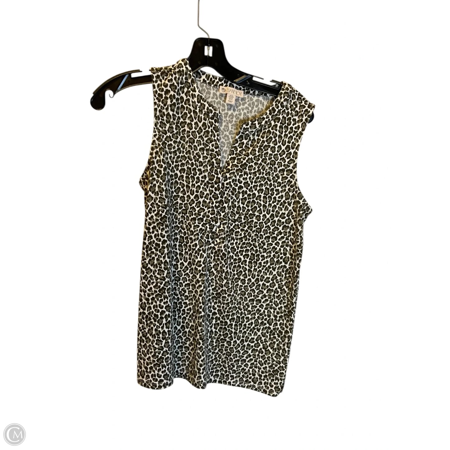 Top Sleeveless By Eliane Rose In Animal Print, Size: S