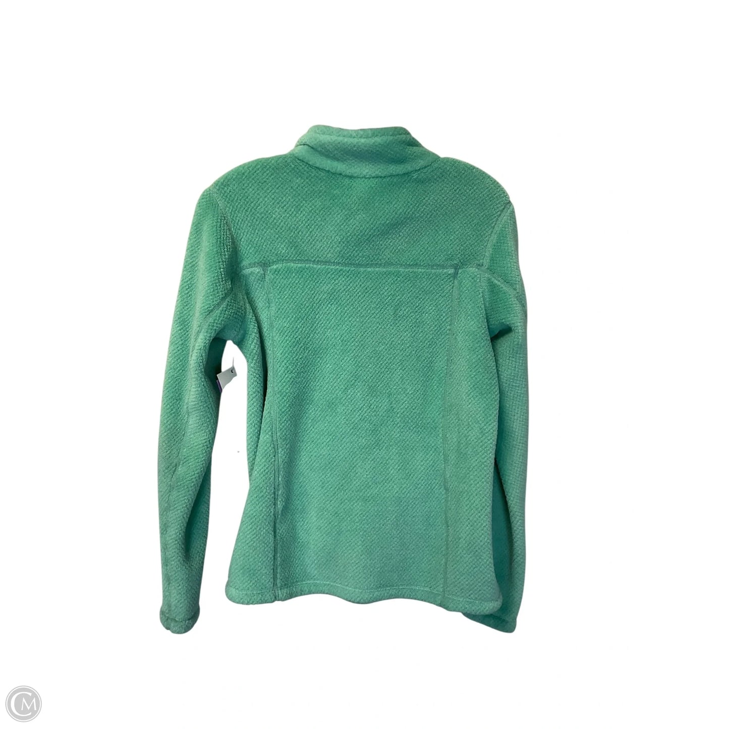 Jacket Fleece By Patagonia In Aqua, Size: M