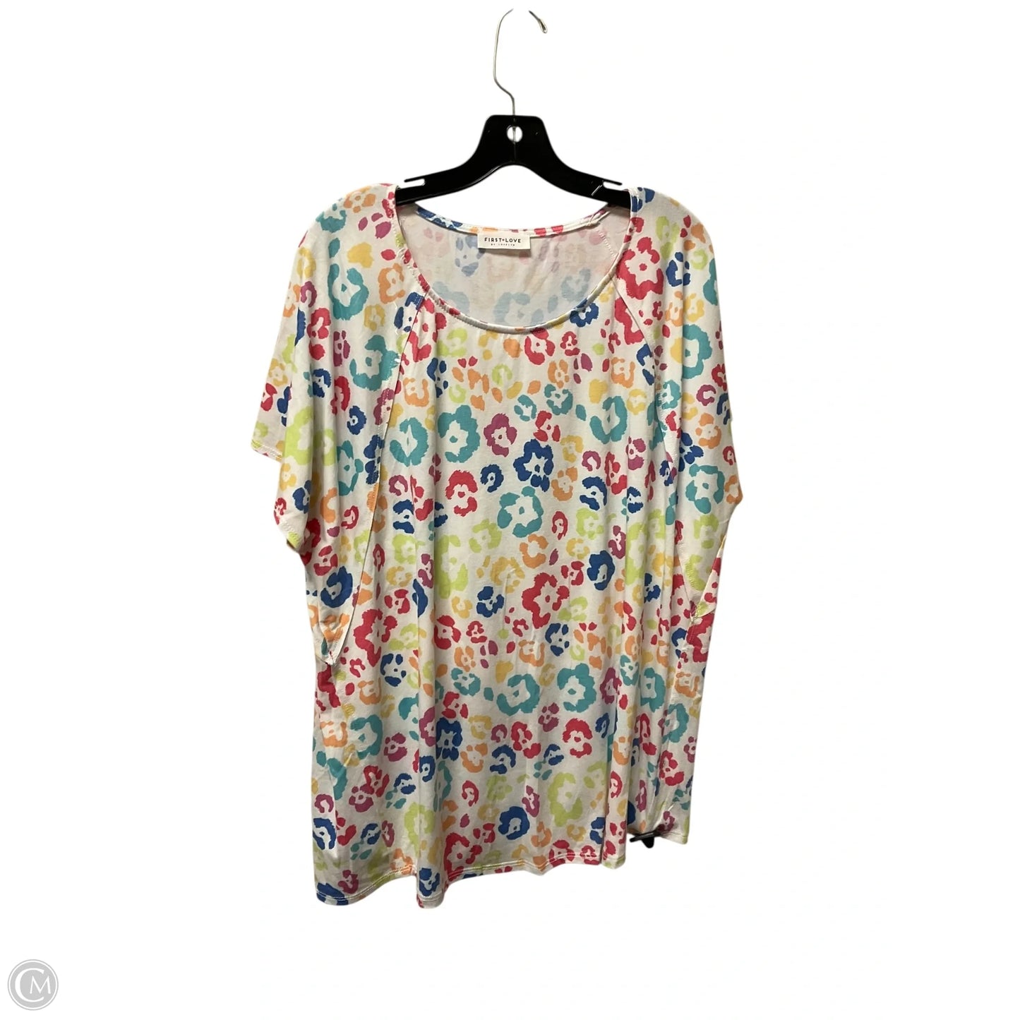 Top Short Sleeve By First Love In Multi-colored, Size: 2x
