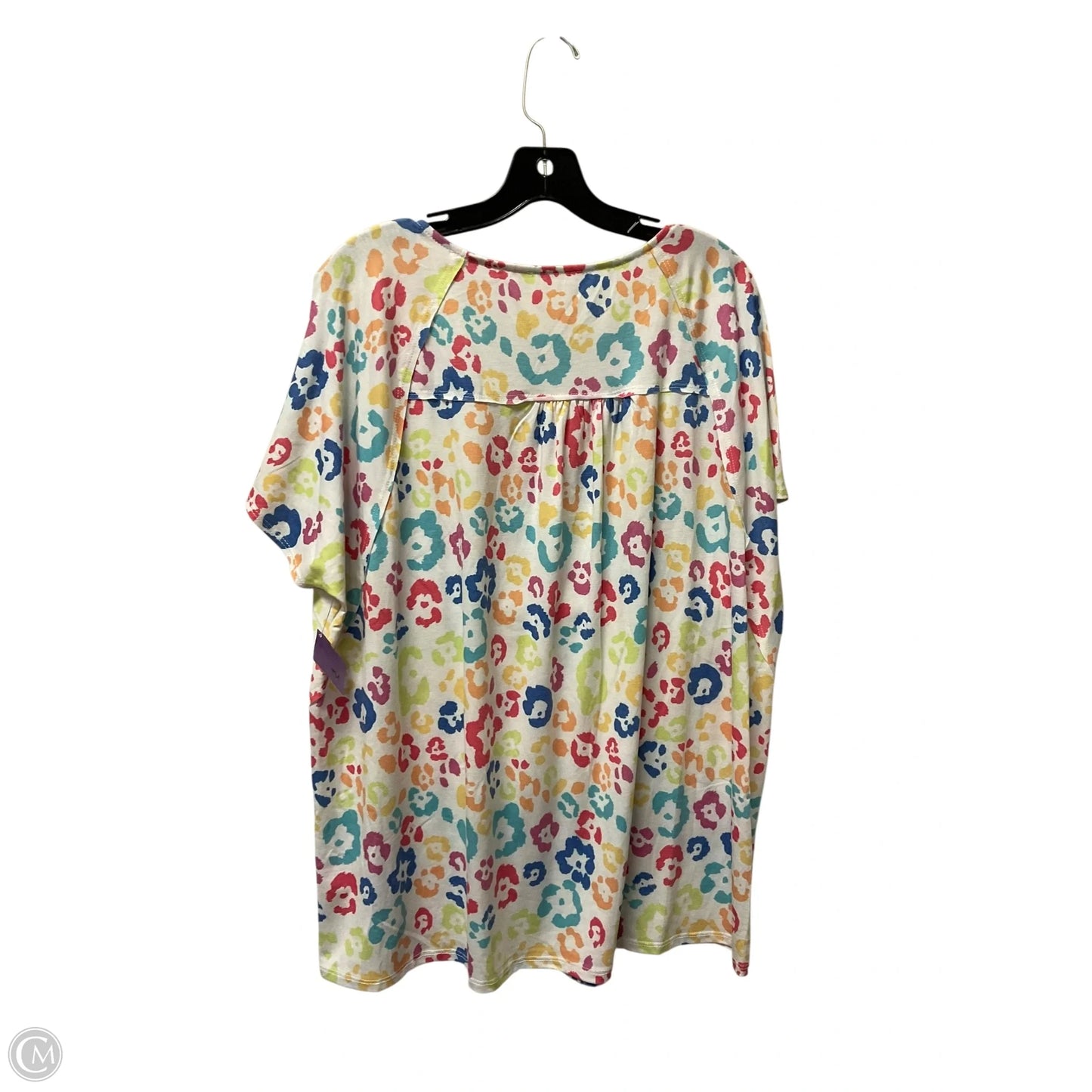 Top Short Sleeve By First Love In Multi-colored, Size: 2x