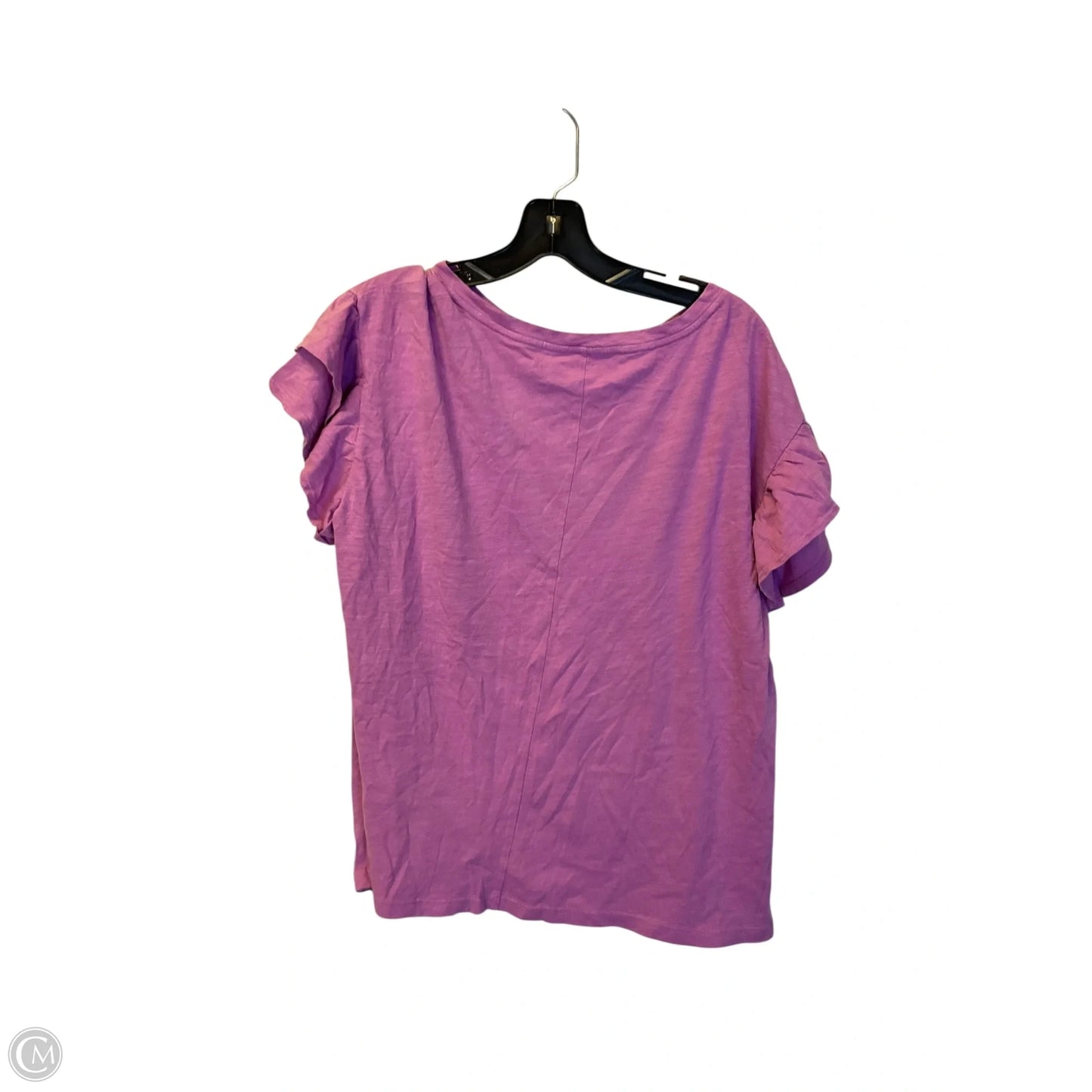 Top Short Sleeve By Lane Bryant In Purple, Size: Xl
